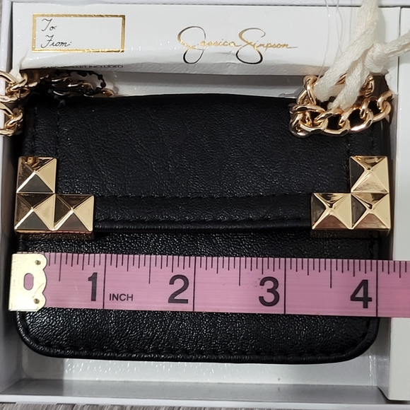 Jessica Simpson mini chain card wallet, Gift box - Picture 9 of 10